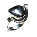 Genuine Dendritic Agate and Sterling Silver Designer Adjustable Ring Size 9