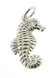 Sterling Silver 16 Figaro Chain Necklace with Charm Sea Lion