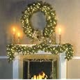 9' x 12" Full Angel Pine Pre-Lit Artificial Christmas Garland - Clear Lights