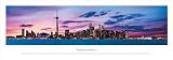 Toronto, Ontario City Skyline 37.5 x 9 Framed Panoramic Wall
Decoration