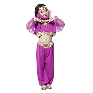 Amurleopard Children Kids Halloween Costume Indian Girl M