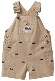 Little Me Baby-boys Infant Twill Print Shortall