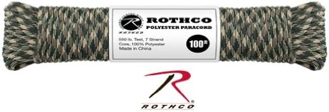 Rothco Polyester Paracord 100 Ft Desert Camo New Great For Paracord Braclets