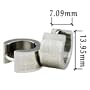 Lizard Stainless Steel Mens Hoop Earrings