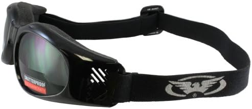 Global Vision Air Jacket Slimline Motorcycle Goggles (Black Frame/Smoke Lens)