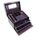 Coffret &agrave; Bijoux "Diamonds" violet strass (L)