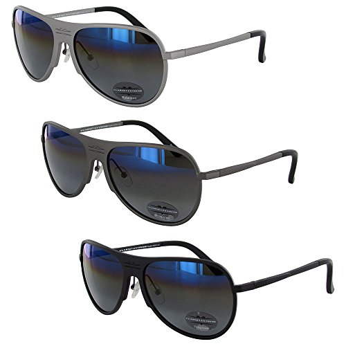 Vuarnet Extreme Unisex VE 7011 Rounded Polarized Aviator Sunglasses