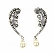 Marcasite Earrings, Size: 38mm