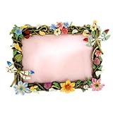 Pewter Enamel Swarovski Crystal Dragonfly Picture Frame