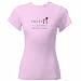 26 Degrees Forward Pink Cotton Cutie Pi Women's Fitted Tee, Small