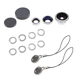 41ZsPpToUrL. SL160  Fish Eye Lens Wide Macro Lens for Apple iPad iPhone 4 and Camera Phones with Special Rings NOT Cover the Camera Flash