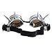 Leegoal(TM) Vintage Steampunk Goggles Spiked Gothic Welding Cyber Punk Gothic Cosplay Glasses (Silver)