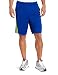 adidas Men's Adna 3-Stripes Knit Short , Collegiate Royal/ Slime/ White, X-Large