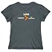 T-Shirt Womens Dark Silver " Love Finnish Spitz > My Girlfriend " Dogs