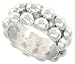 5/16 (8 mm) Sterling Silver Hand Made Double Bead Ring