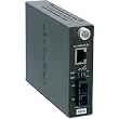 TRENDnet 100Base-TX to 100Base-FX Single Mode SC Fiber Converter (60 Km, 37.3 Miles) TFC-110S60 (Black)