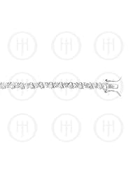 Sterling Silver -Rhodium Plated Tennis Bracelet (BR-CZ-105)