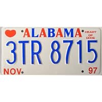 Alabama License Plate 