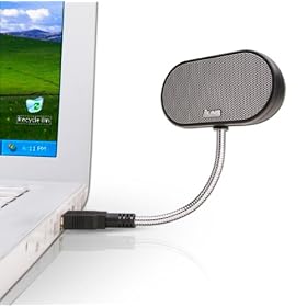 JLab USB Laptop Speakers - Portable, Compact, Travel Notebook Speaker for PC and Mac - B-Flex Hi-Fi Stereo USB Laptop Speaker - Black