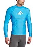 Kanu Surf Men's Long-Sleeve Platinum UPF 50+ Rashguard