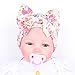 Sunward(TM) Newborn Baby Flower Bowknot Hospital Hat (1515cm/, Pink)