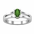 14K White Gold Tsavorite (Green Garnet) Ring