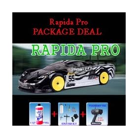Himoto Rapida Pro RC Car 2.4GHZ 1 10 Nitro Car+Starter Kit+1Qt Fuel from Car/Truck Fuel