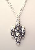Metal Skulls Pendant on Metal Chain
