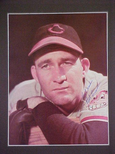 Bob Lemon Cleveland Indians Signed In Person Autographed Color Photo Professionally Matted 12 X 15 Size Signature Acquired Directly From The Player