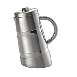 BonJour 8 Cup Montano French Press, Double Wall Stainless Steel