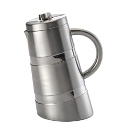 Click here to buy BonJour 8 Cup Montano French Press, Double Wall Stainless Steel by BonJour.