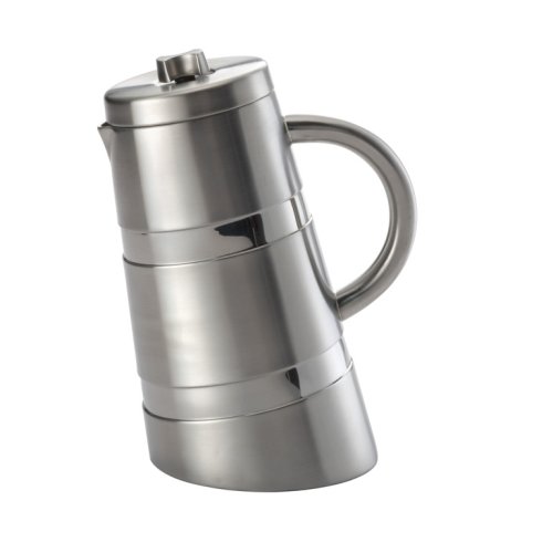 BonJour 8 Cup Montano French Press, Double Wall Stainless Steel