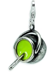 Sterling Silver Witches Cauldron Lobster Clasp Charm