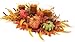 Autumn Gourd Pumpkin & Leaf Glass Hurricane Pillar Candle Holder Centerpiece 30"