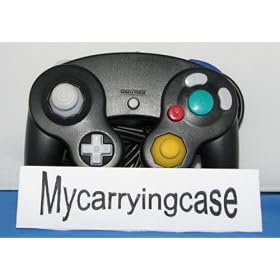 Gamecube Controller Black (Compatible for wii) + Gamecube / Wii Extension cable