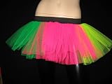 Neon-UV Rainbow Tutu Skirt - Free Size (Fits 6-14) Also Available In 9 Colours!
