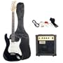 Barcelona Black Electric Guitar Package with 10 Watt Amp - Beginner Kit