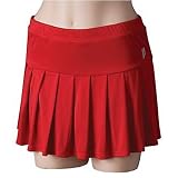 Women's Prince Competition Pleated Skirt - Red