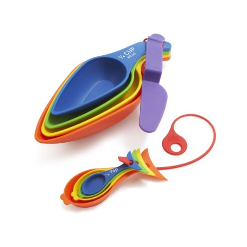 Kuhn Rikon Rainbow Measuring Cups and Spoons Set
