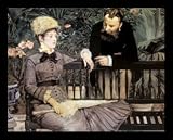 Edouard Manet (In the Conservatory) Framed Art Poster Print - 16 X 20