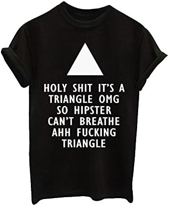 Apparel Inter Women Hipster Triangle OMG So Hipster Print Black Sexy T-Shirt