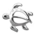 P673--Medium Petroglyph Turtle Pendant--Hawaiian Silver Jewelry