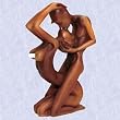 The passion of lovers statue french style sculpture New (digital angel decor)