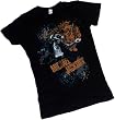 Royal -- Michael Jackson Crop Sleeve Fitted Juniors T-Shirt