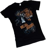 Royal -- Michael Jackson Crop Sleeve Fitted Juniors T-Shirt
