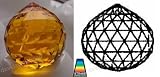 30mm Swarovski Strass Topaz Crystal Ball Prisms #8558-30