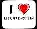 I Love Liechtenstein Decorated Mouse Pad