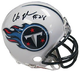 Chris Johnson Autographed / Signed Tennessee Titans Football Mini Helmet