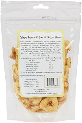 Fido Fruits Banana Chips - Peanut Butter - 6 oz