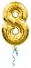 Numbers Foil Balloons | Eight Shaped Balloon, Silver